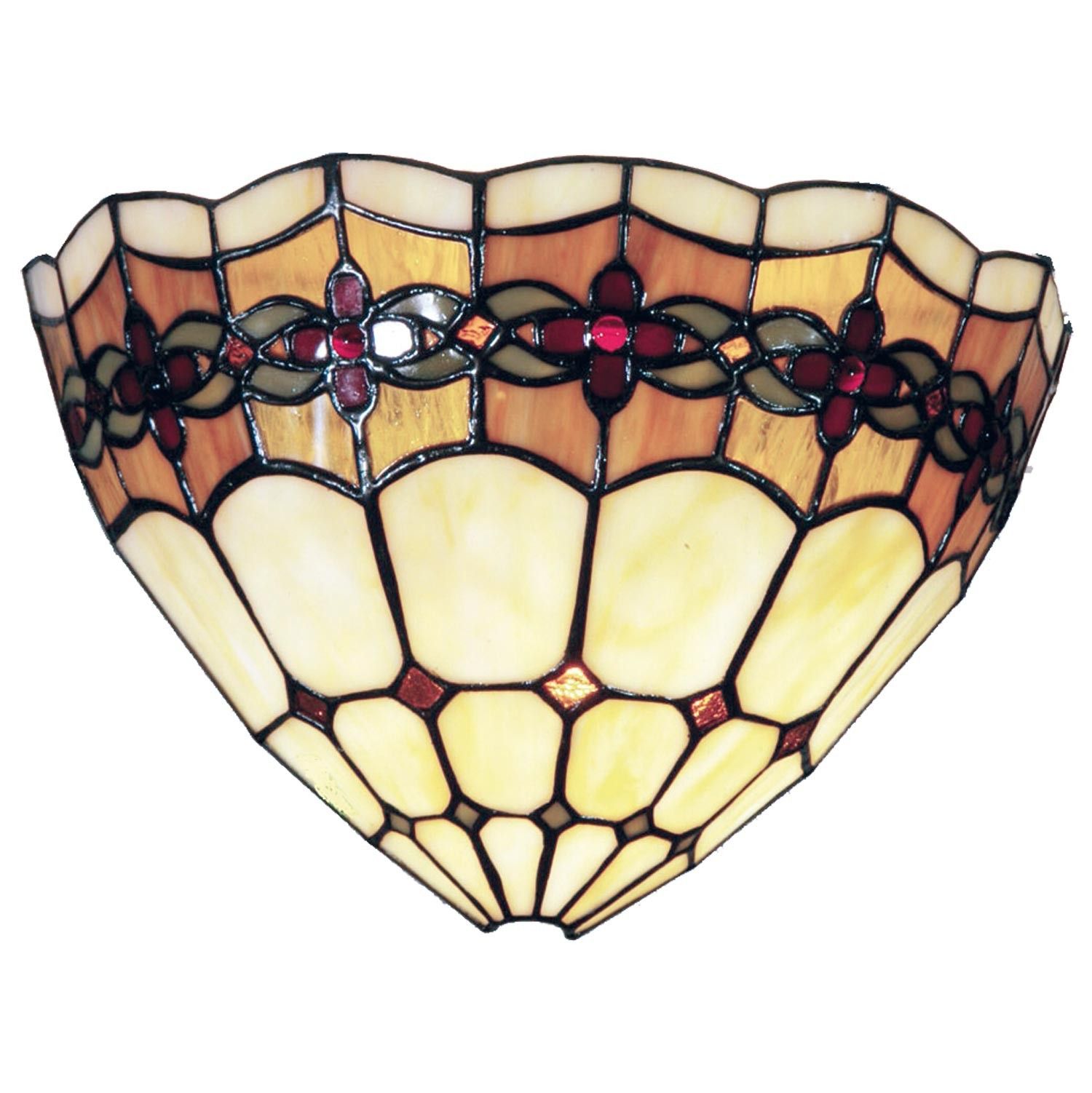 Nástěnná lampa Tiffany - 30*14*20 cm 1x E14 / Max 40W Clayre & Eef - LaHome - vintage dekorace