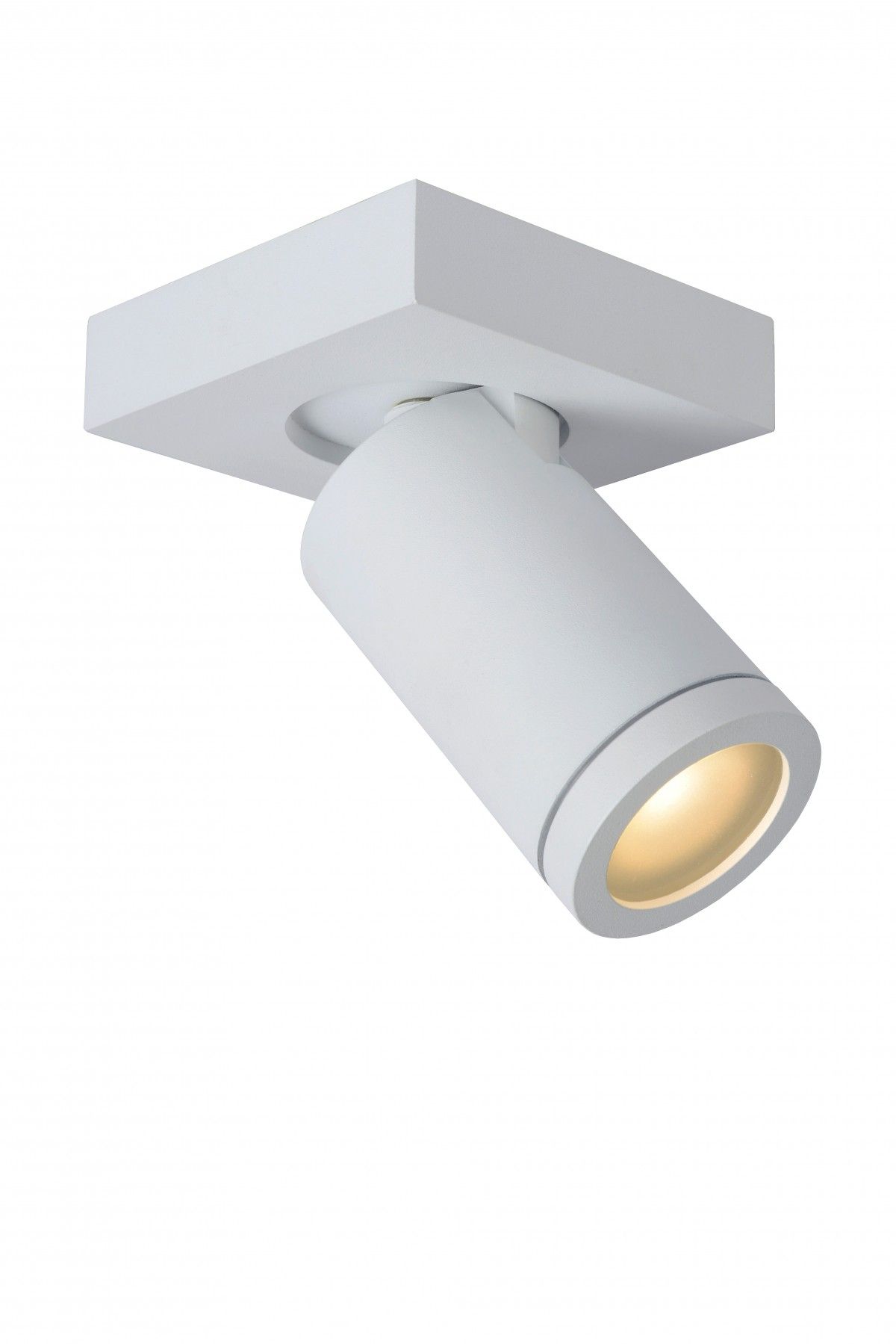 Lucide 09930/05/31 stropní bodové svítidlo 1x5W | LED GU10 | 320lm | 2200K/3000K | IP44 - žárovka je součástí balení, bílá, nastavitelné, stmívatelné, CCT - Dekolamp s.r.o.