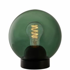 Zelená skleněná stolní lampa Halo Design Bubbles