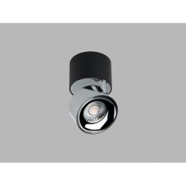 LED2 11508235 KLIP ON stropní bodové povrchové svítidlo LED D77mm 11W/770lm 2700K černá, chromová