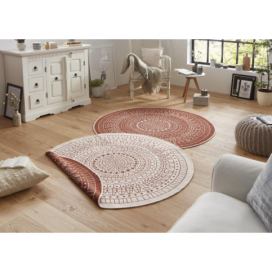 Hanse Home Kusový koberec Twin-Wendeteppiche 103102 hnědá, béžová 140x140 (průměr) kruh