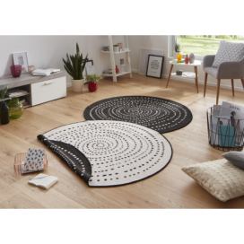 Hanse Home Kusový koberec Twin-Wendeteppiche 103109 černá 200x200 (průměr) kruh