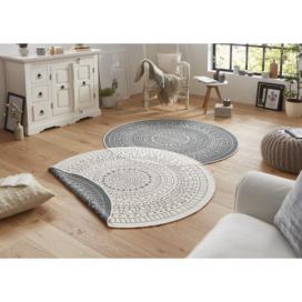 Hanse Home Kusový koberec Twin-Wendeteppiche 103143 šedá 140x140 (průměr) kruh