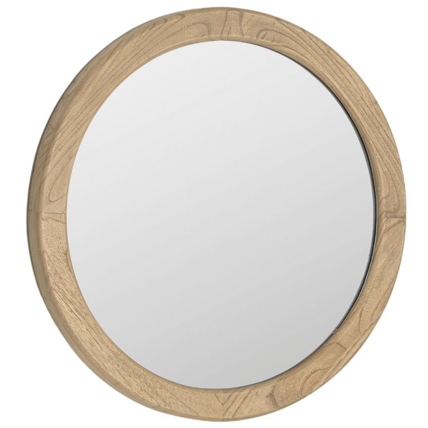Dřevěné závěsné zrcadlo Kave Home Alum 50 cm - Designovynabytek.cz
