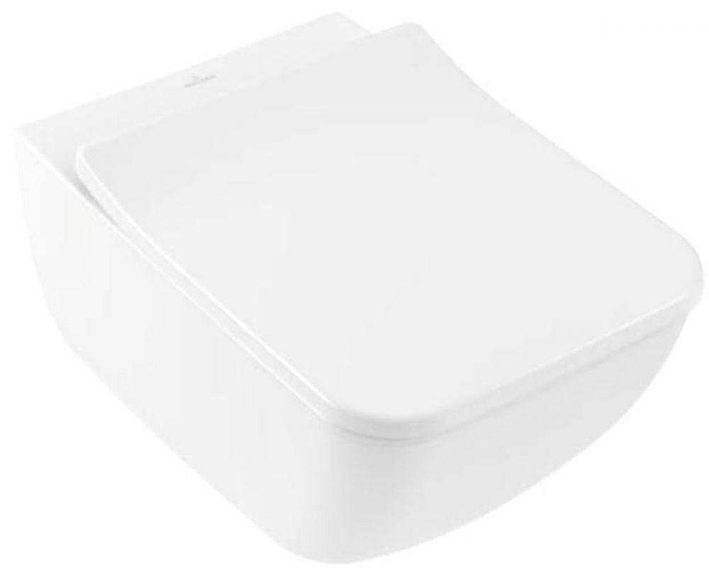 Wc s prkénkem softclose závěsný Villeroy & Boch Venticello Alpská bílá zadní odpad 4611RS01 - Siko - koupelny - kuchyně