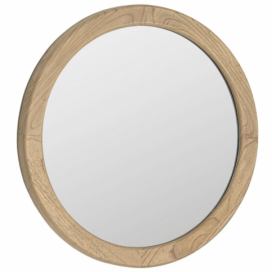 Dřevěné závěsné zrcadlo Kave Home Alum 50 cm