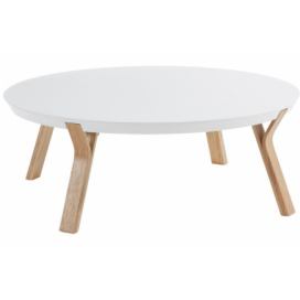 Designovynabytek.cz: Bílý lakovaný konferenční stolek Kave Home Dilos 90 cm