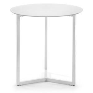 Bílý odkládací stolek Kave Home Marae, ⌀ 50 cm - Favi.cz