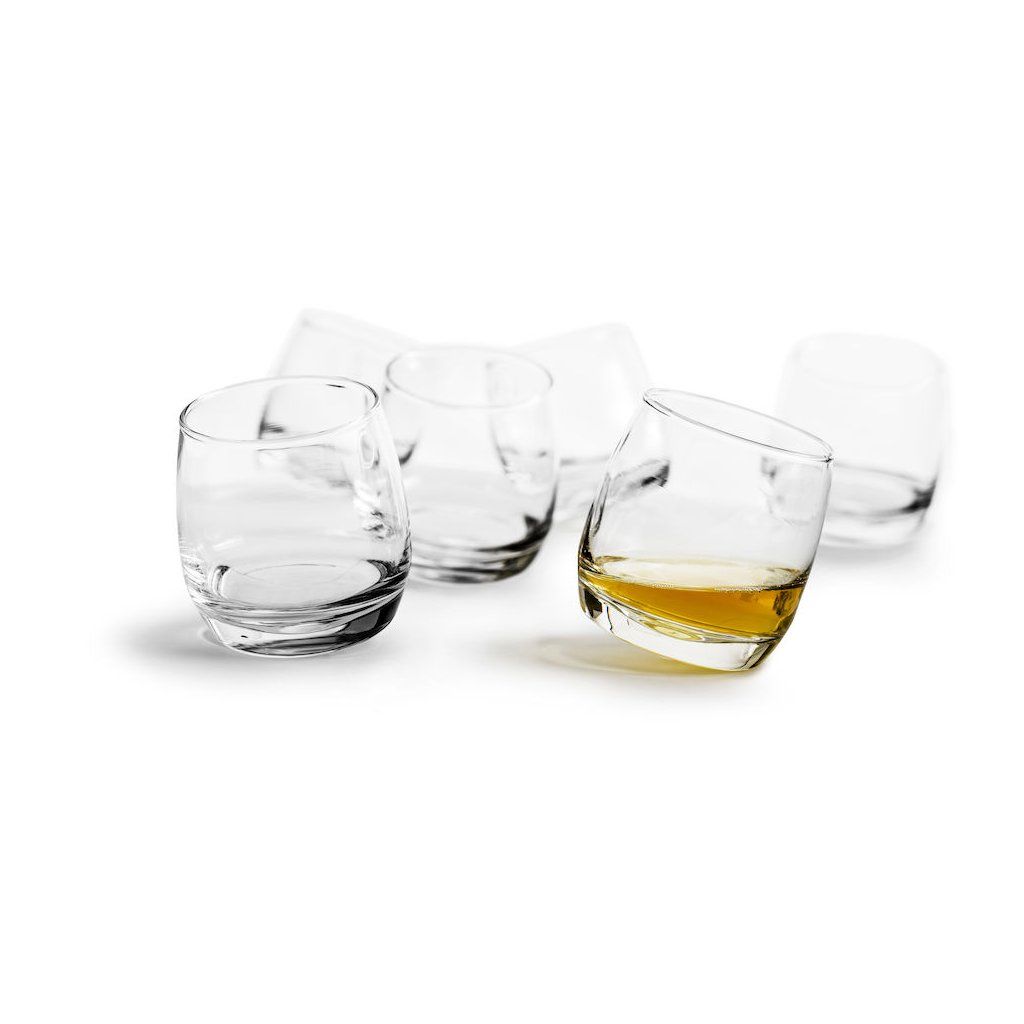 SAGAFORM Houpací sklenice Rocking Whiskey, 6 ks - ALESA.cz