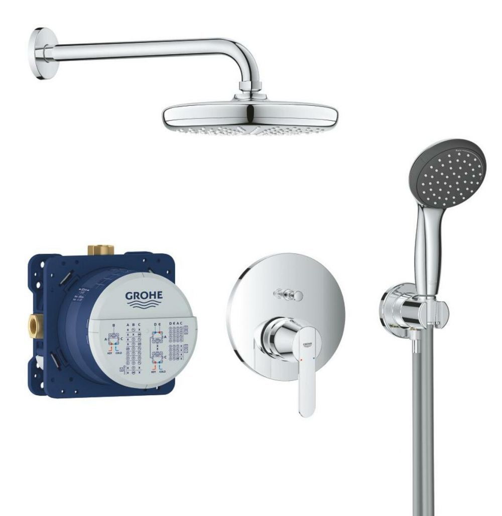 Sprchový systém Grohe Get pod omítku s pákovou baterií chrom 25220001 - Siko - koupelny - kuchyně