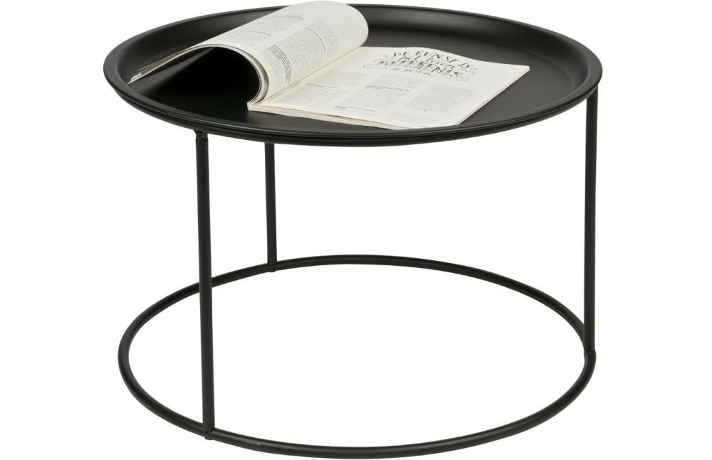 Hoorns Černý kovový konferenční stolek Select 56 cm - Designovynabytek.cz