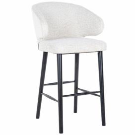Bílá látková barová židle Richmond Indigo 78 cm