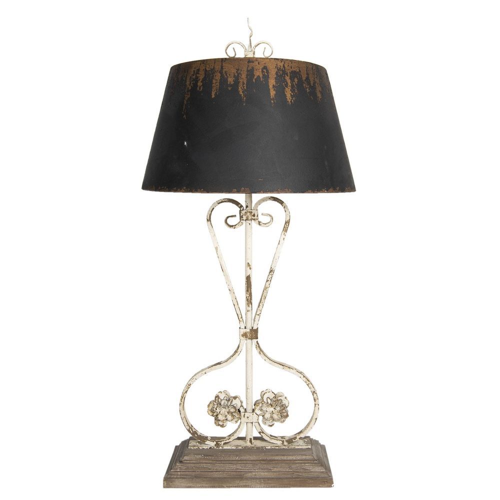 Vintage stolní lampa s patinou Tristram - 48*48*105 cm E27/max 1*60W Clayre & Eef - LaHome - vintage dekorace