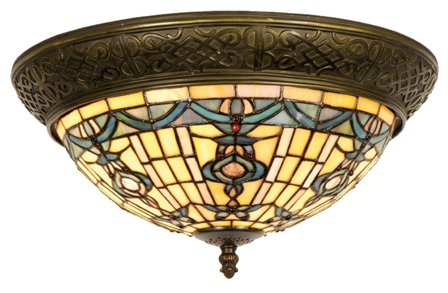 Stropní svítidlo Tiffany Alloment - Ø 38*19 cm 2x E14 / Max 40W Clayre & Eef - LaHome - vintage dekorace