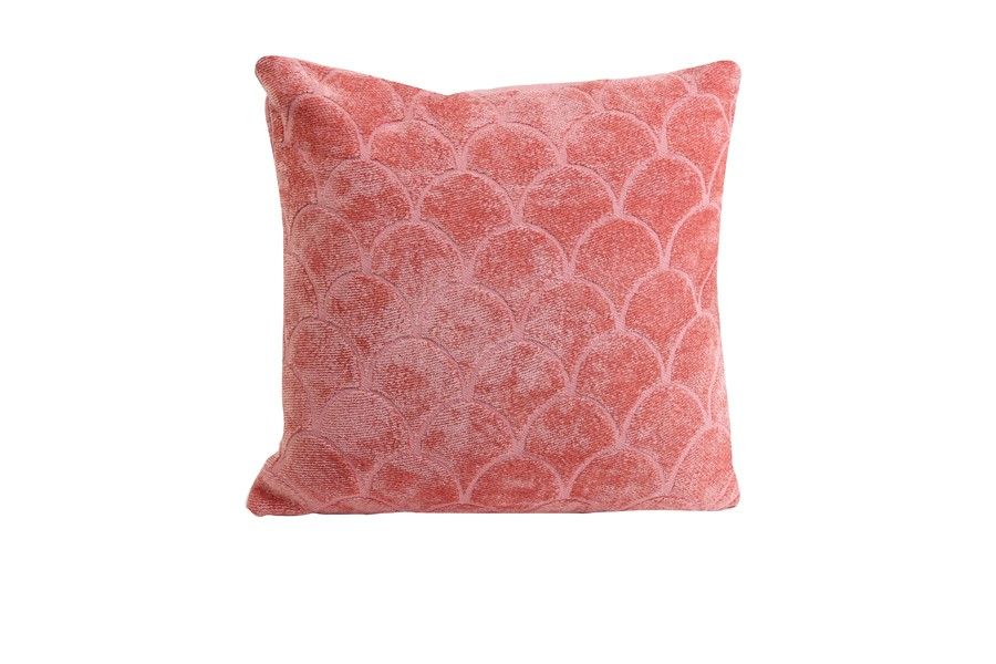 Růžový sametový čtvercový polštář Skali - 45*45 cm Light & Living - LaHome - vintage dekorace
