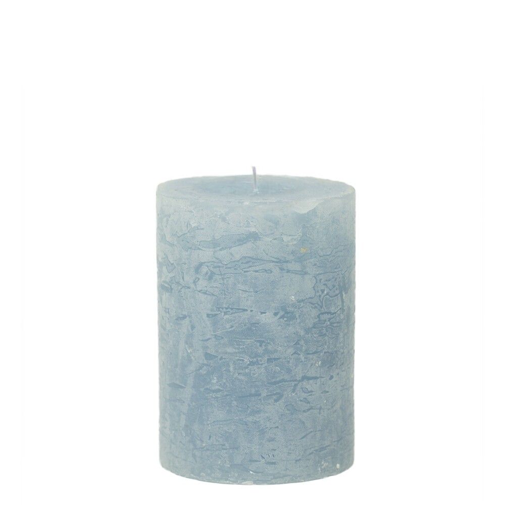 Světle modrá válcová svíčka S - Ø7*10cm Mars & More - LaHome - vintage dekorace