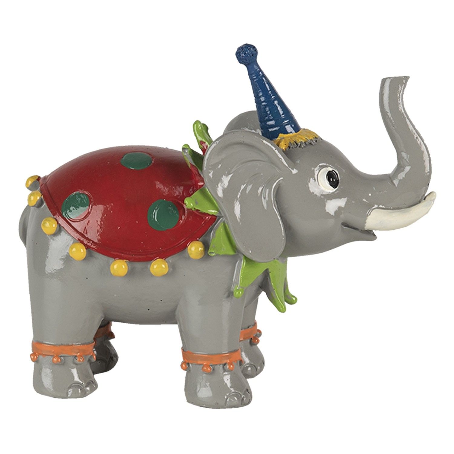 Dekorativní soška cirkusového slona - 13*6*11 cm Clayre & Eef - LaHome - vintage dekorace