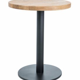 Jídelní stůl kulatý PURO II dub masiv 80x80 cm Mdum