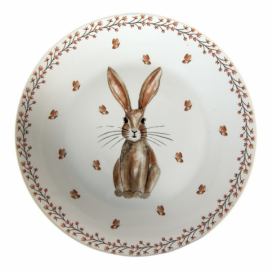 Dezertní talířek Rustic Easter Bunny - Ø 20*2 cm Clayre & Eef