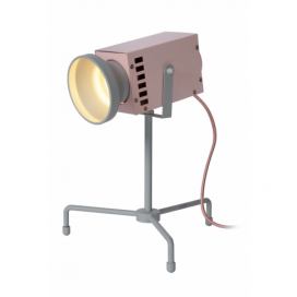 Lucide 05534/03/66 LED dětská stolní lampička Beamer 1x3W | 70lm | 3000K - modrá, kov, nastavitelná, vypínač na kabelu