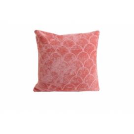 Růžový sametový čtvercový polštář Skali - 45*45 cm Light & Living LaHome - vintage dekorace