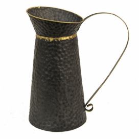 Černý kovový dekorační džbán Valentino - 40*23*47 cm Clayre & Eef