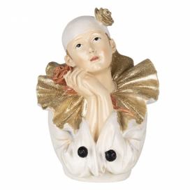Vánoční dekorativní soška klauna - 11*11*15 cm Clayre & Eef