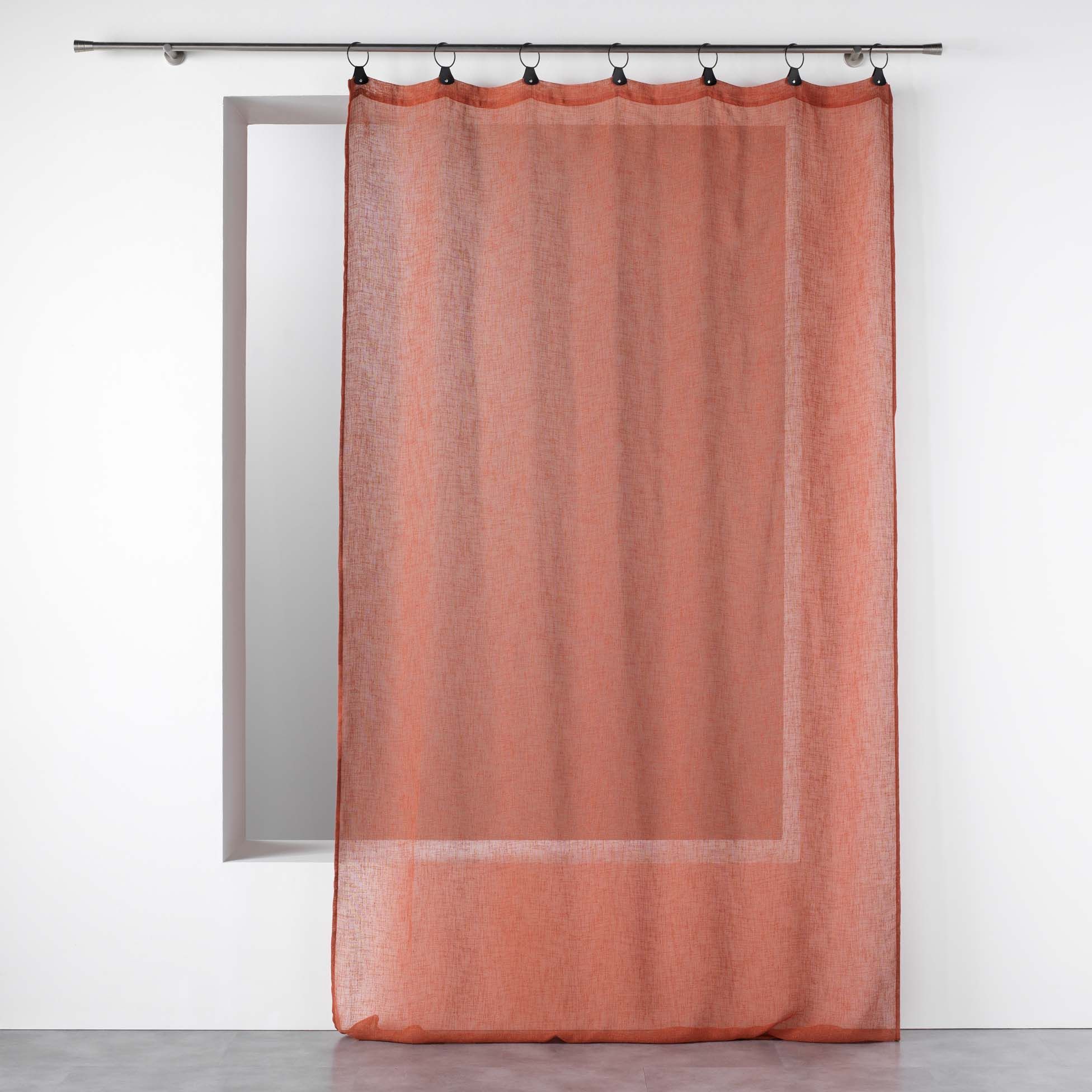 Douceur d\'intérieur Oranžová záclona LINKA s očky, 140 x 240 cm - EDAXO.CZ s.r.o.