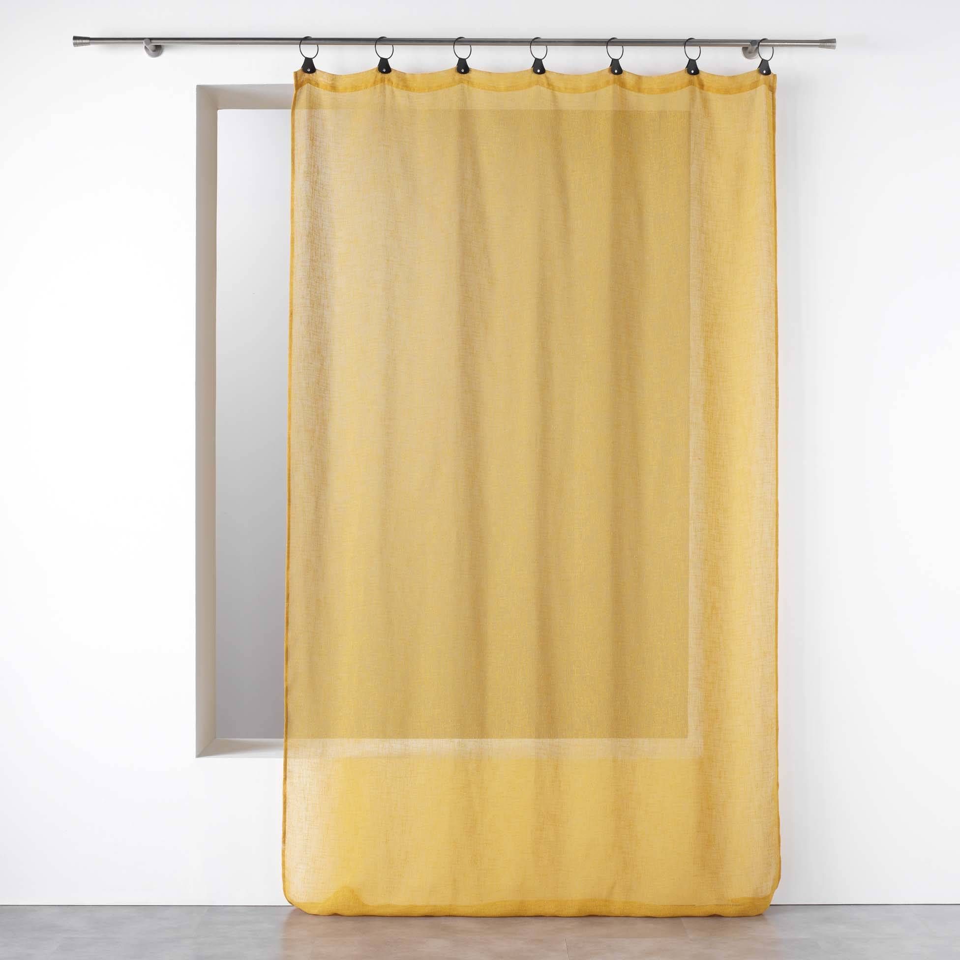 Douceur d\'intérieur Žlutá záclona LINKA s očky, 140 x 240 cm - EDAXO.CZ s.r.o.