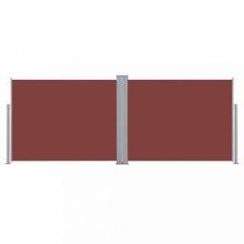 Zatahovací boční markýza 140x600 cm Dekorhome Hnědá