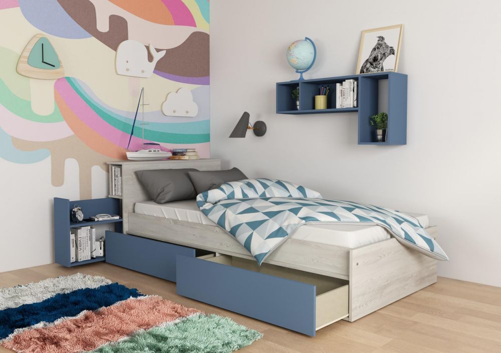 Aldo Multifunkční dětská postel pro kluka Cascina, smoky blue - Nábytek ALDO
