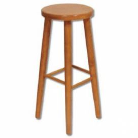Barová stolička KT241 masiv (Barva dřeva: Buk přírodní)