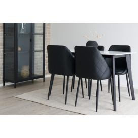 Norddan Designová židle Lashanda černá - Skladem