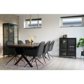 Norddan Designová otočná židle Gracelyn černá