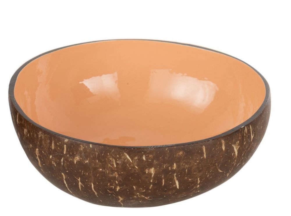 Lososová miska ve tvaru poloviny kokosového ořechu - Ø 14*7 cm J-Line by Jolipa - LaHome - vintage dekorace