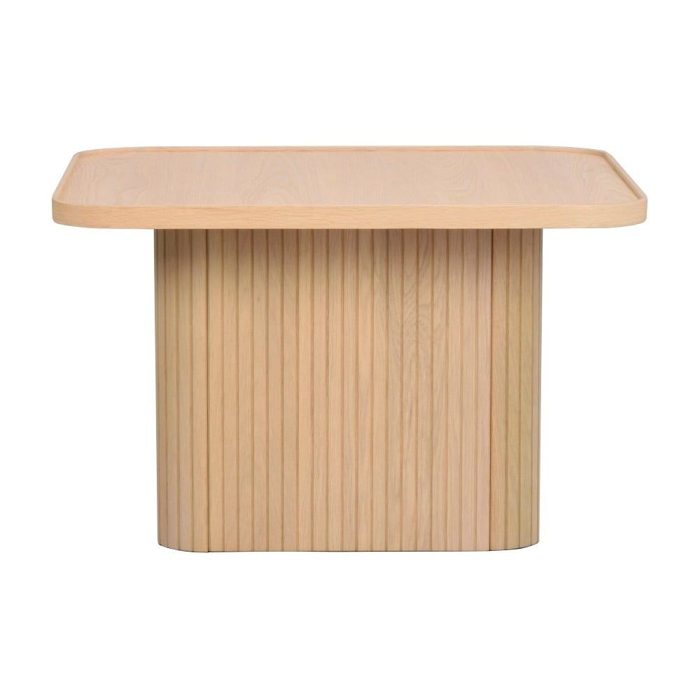 Přírodní odkládací stolek z dubového dřeva Rowico Sullivan, 60 x 60 cm - Bonami.cz