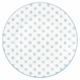 Modrý porcelánový dezertní talíř Green Gate Laurie, ø 20,5 cm