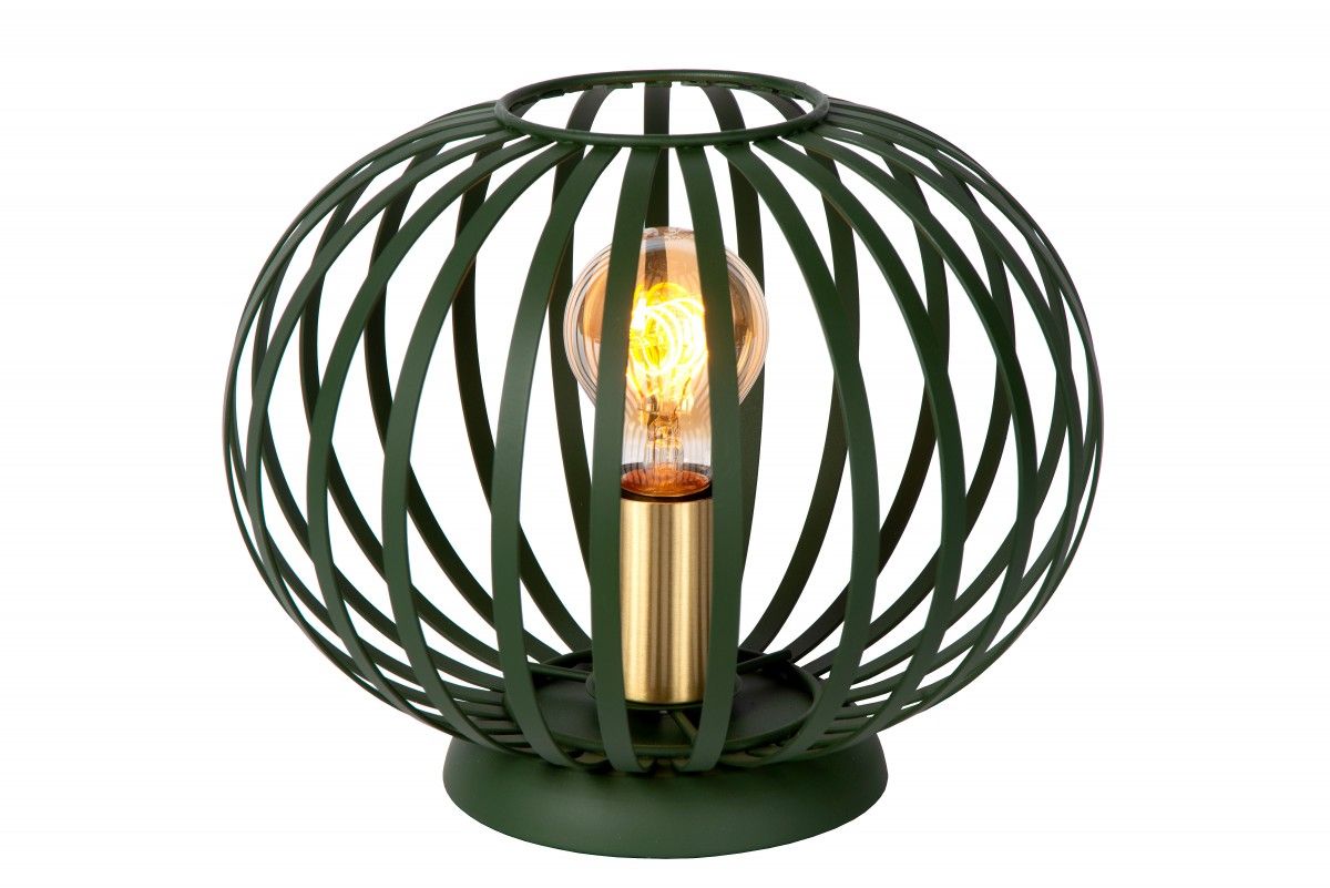 Lucide 78574/25/33 stolní lampička Manuela 1x40W | E27 - zelená, kov, vypínač na kabelu - Dekolamp s.r.o.