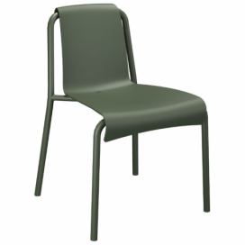 Zelená plastová zahradní židle HOUE Nami