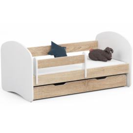 Ak furniture Dětská postel SMILE 140x70 cm dub sonoma