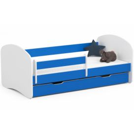 Ak furniture Dětská postel SMILE 160x80 cm modrá