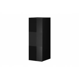 Skříňka závěsná Helio 07 35 cm Černý / černé Sklo