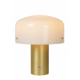 Lucide 05539/01/02 stolní lampička Timon 1x25W | E27 - mosaz, sklo, stmívatelná