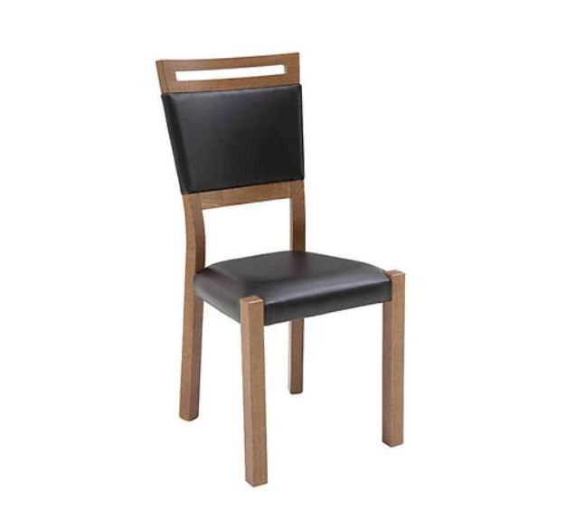 BRW Gent 2 jídelní židle, dub stirling/černá - ATAN Nábytek