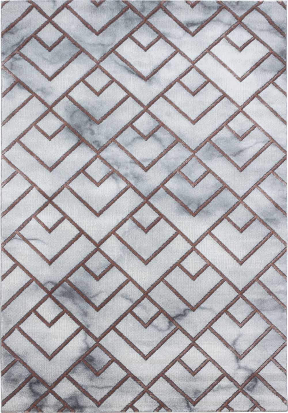 Ayyildiz Kusový koberec Naxos 3813 – šedá/hnědá 80x150 cm - ATAN Nábytek