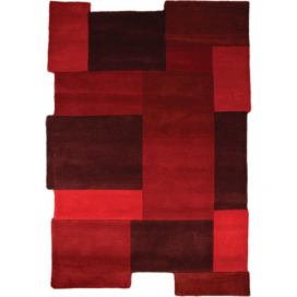 Flair Rugs koberce Ručně všívaný kusový koberec Abstract Collage Red Rozměry koberců: 150x240 Mdum