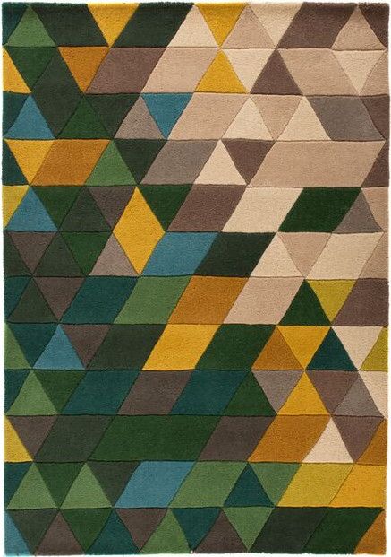 Flair Rugs koberce Ručně všívaný kusový koberec Illusion Prism Green/Multi Rozměry koberců: 160x220 Mdum - M DUM.cz