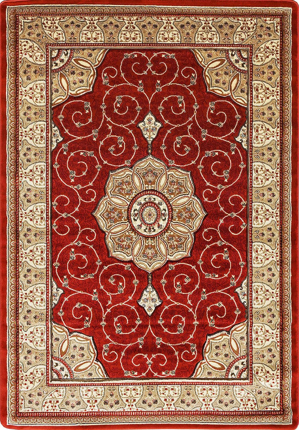 Nouristan - Hanse Home koberce Kusový koberec Mirkan 104439 Cream/Brown - 80x150 cm - Mujkoberec.cz