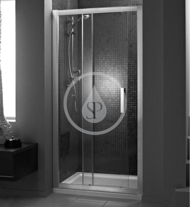 Ideal Standard Sprchové dveře posuvné dvoudílné 1370-1420 mm, lesklý hliník/číré sklo L6395EO - Hezká koupelna s.r.o.