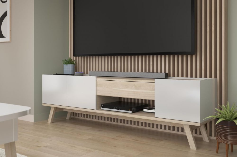 Aldo Televizní stolek ve skandinávském designu Isak - Nábytek ALDO